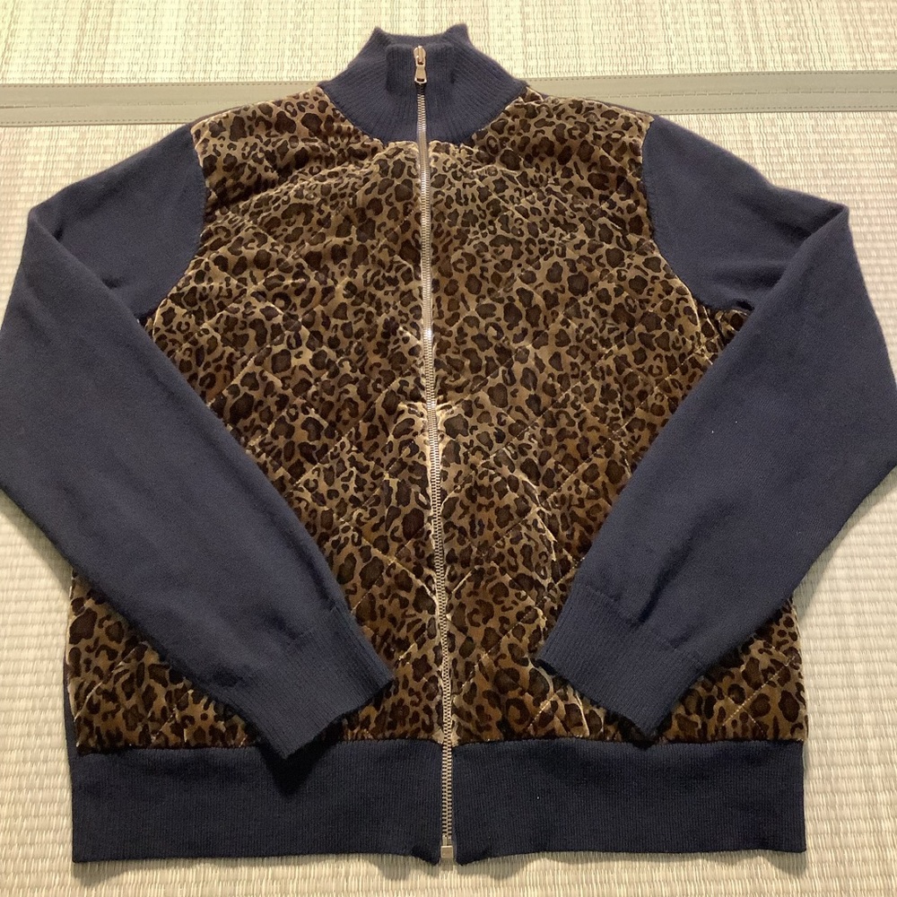 Lauren Ralph Lauren Leopard Print and Black Jacket